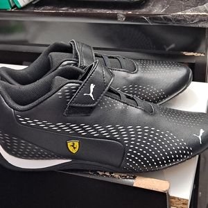 tenis puma ferrari for boy 3 1/2 color black-white